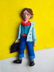 Back to school fashion illustration in Play-Doh for Vogue Bambini September 2016